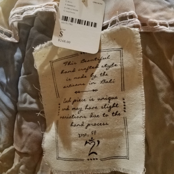 Free People Wild Horses Blouse Luxe Crop Wrap Long Sleeve Floral Print S M L NWT - Picture 8 of 16